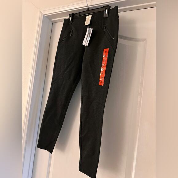 NWT Matty M dark grey zip ponte pant size medium - Picture 2 of 5